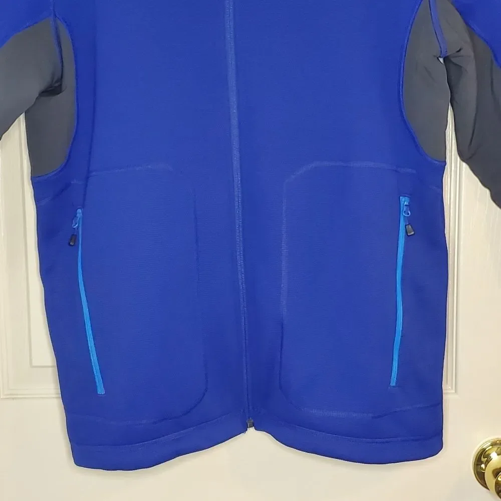 Mens The North Face Blue and Gray Full Zip Jacket Size L